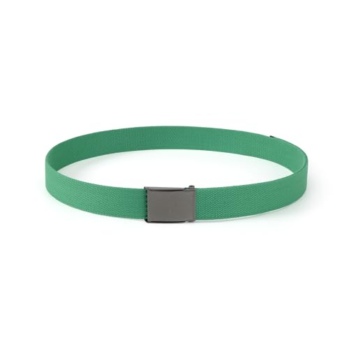 Image of Mile High Life Canvas Web Belt | Cut to Fit Up to 52 inch | Flip-Top Matte Silver Nickel Buckle 12 Colors