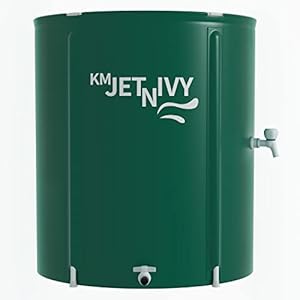 Rain Barrel Upgrade Anti-Collapse Collapsible Rainwater Collection System,Portable Water Storage Tank,Garden Water Catcher（Green,100G