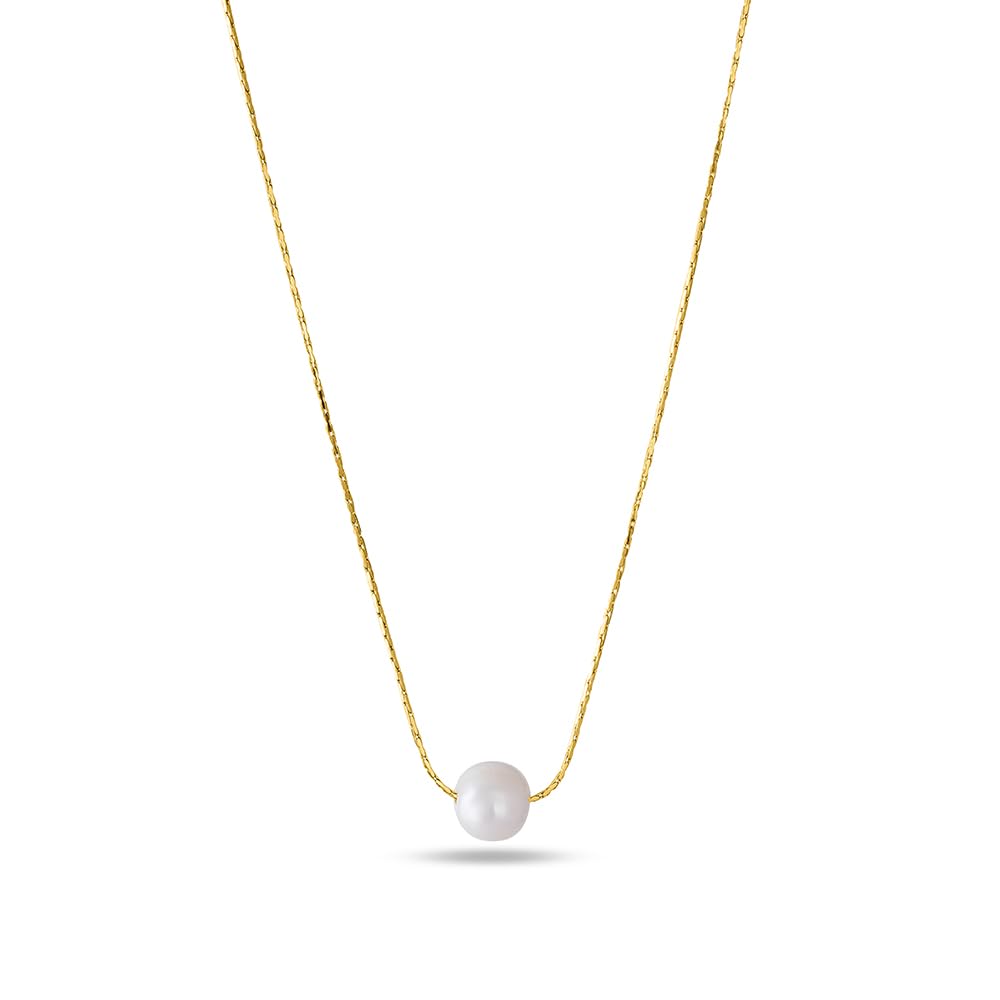 palmonas 18k Gold Plated Delicate Pearl Necklace for Women - Gift for Girls & Women | Waterproof & Anti-Tarnish Necklace-picture-28