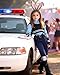 JoltMemori Kids Police Officer Costume Set - Bunny Headband Cosplay Outfit for Girls 4-9Y, Perfect for Christmas & School Performances