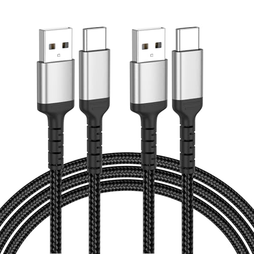 ADILIFT USB C Kabel 1m 2 Stück 3A USB A auf USB C Datenkabel 60W Geflochten Schnellladekabel für iPhone 17/16 Pro Max Samsung S25/S24 MacBook Pro/Air Huawei P80 Pixel