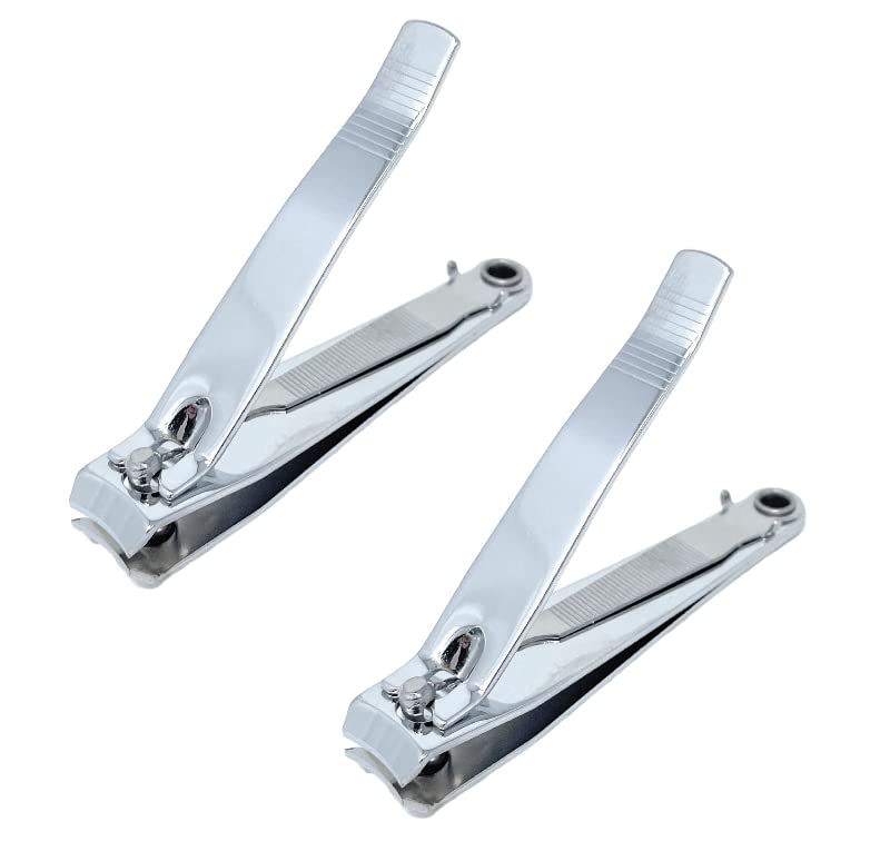 MSC Heavy Duty Nail Clippers with Built in Nail File - Made from Stainless Steel, Suitable as Nail Clippers, Cuticle Trimmers, Travel Nail Clippers. 2pc