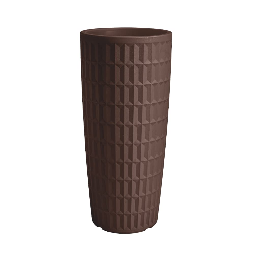 Ve.ca VASO Fioriera ALTO CACHEPOT TYLE COLORE BRONZO h85 cm RESINA interno esterno AMDGarden