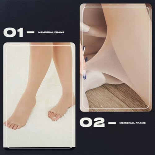 2-Pack Women's Sheer Tights Control Top Toeless Pantyhose and Gentle Leg Support3