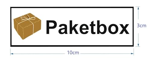 generic Paketbox Aufkleber - Paketbox Kennzeichnung - Vinyl - Sticker - Paketbox