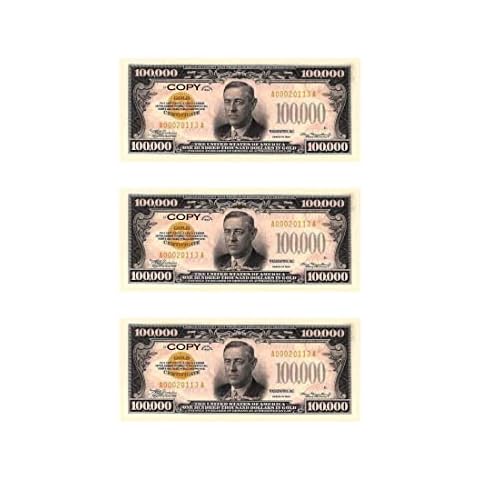 Custom Toys & Hobbies Play Copy Money for Kids Old Vintage Antique Old Full Print Fake Money That Looks Real. Gags, Props for Movies Plays Music Videos Educational Play Money for Kids Cover