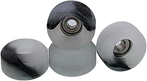 Miniatura 2 de Pro Fingerboard Wheels - Ruedas de patineta Pro Finger hechas a mano, 0.295 in x 0.177 in, nuevo diseño de forma de calle, color remolino (morado)