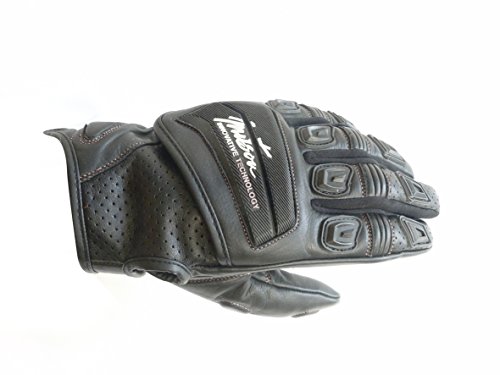 Gants moto Run homme MITSOU taille S noir pour éviter le froid aux mains