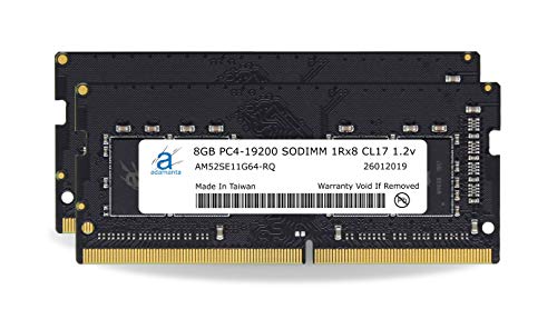 Adamanta 16GB (2x8GB) Compatible for Asus VivoMini UN65U, VC68V Desktop DDR4 2400MHz PC4-19200 SODIMM 1Rx8 CL17 1.2v PC Computer Memory Module Upgrade RAM