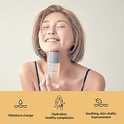 Blithe Vital Treatment 5 Energy Roots of Korean Red Ginseng Licorice Burdock & Damask Rose - Vegan Proactive Moisturizer Essence & Anti Acne Face Cream Skin Care for Vitalizing & Hydrating 5 Fl Oz