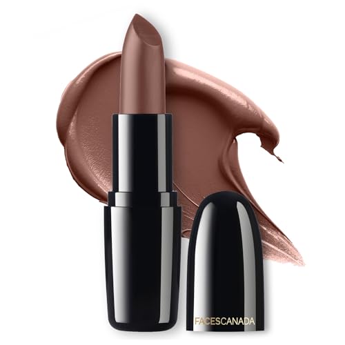 FACESCANADA Weightless Creme Finish Lipstick - Sweet Mocha (Brown), 4G | Creamy Finish | Smooth Texture | Long Lasting Rich Color | Hydrated Lips | Vitamin E, Jojoba Oil, Shea Butter, Almond Oil