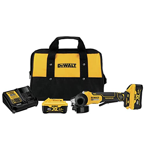 Product Image of the DEWALT 20V MAX* Angle Grinder Tool Kit, 4-1/2-Inch, Paddle Switch with Brake (DCG413R2)