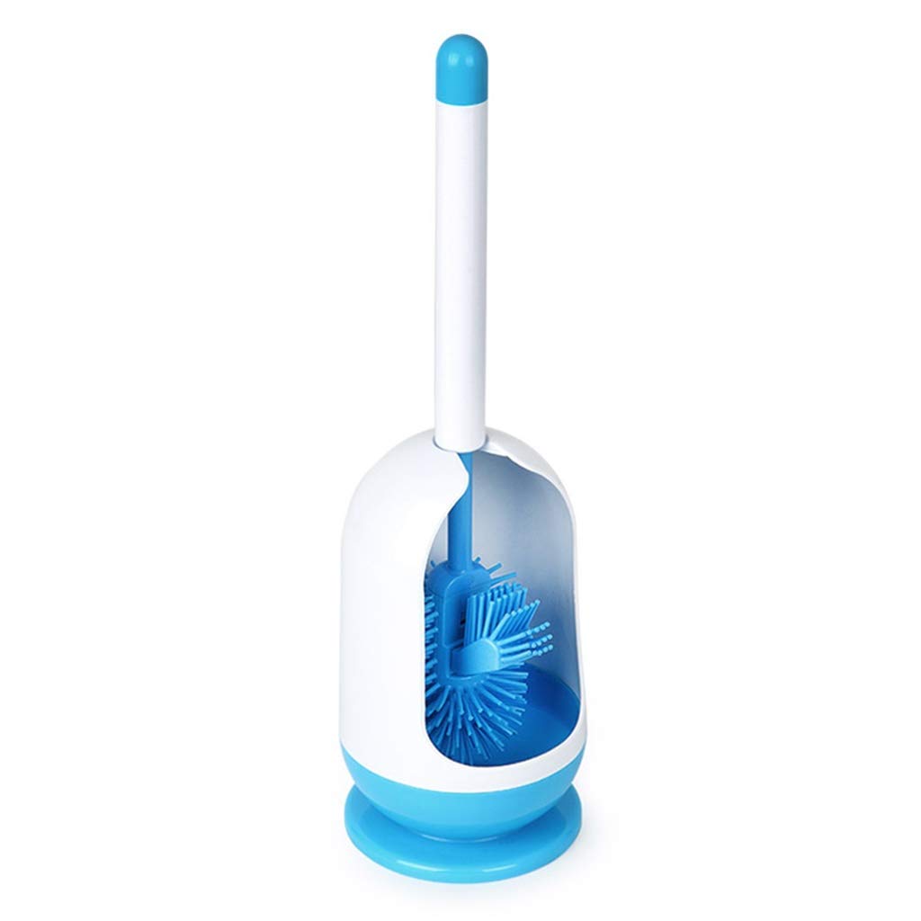 Set di scopini per WC Set di spazzole per WC in Silicone TPR Spazzola per Pulizia a Pavimento con Base per WC Set di Accessori per Il Bagno Detergente per la casa