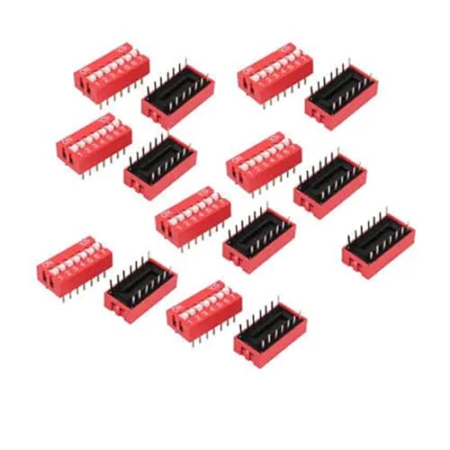Interrupteur DIP 14 bornes pour configurer vos circuits et modules 7 positions pas 2.54mm