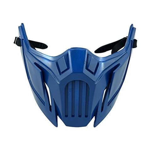 CrazyCatCos MK Game Mask, Jade/Sub-Zero/Kabal/Saibot/Scorpion/Smoke Resin Mask For Halloween Costume Accessory (Sub-Zero 11(1)) Cover