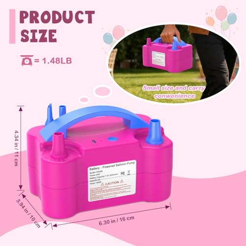 Image of chamvis Balloon Pump Electric, Balloon Air Pump Inflate Pump for Balloons: Blower Machine for Fast and Easy Filling Balloons