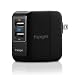 Spigen Essential F202 USB Wall Charger 2-Port 4.8 Amp USB Travel Charger Folding Plug for iPhone X / 8 / 8 plus / 7 / 7 Plus / 6S / 6S Plus / Galaxy Note 8 / S8 / S8 Plus / S7 Edge & More - Black