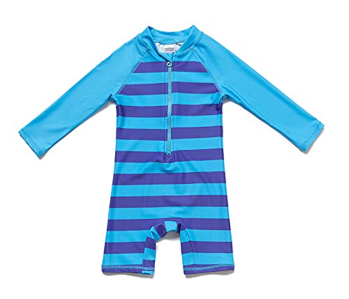 Image of BONVERANO TM Infant Boy's UPF 50+ Sun Protection L/S One Piece Zip Sun Suit…