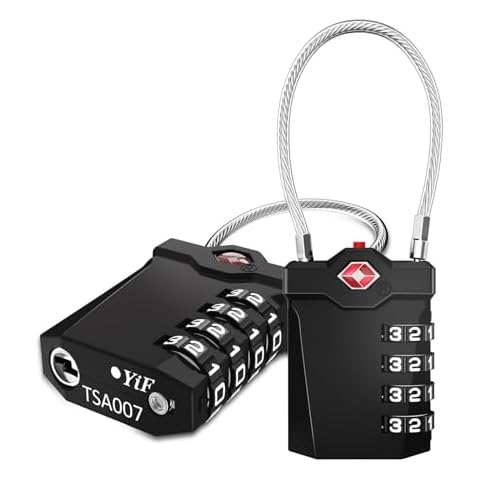 ZHEGE TSA Approved 4 Digit Luggage Locks Cover