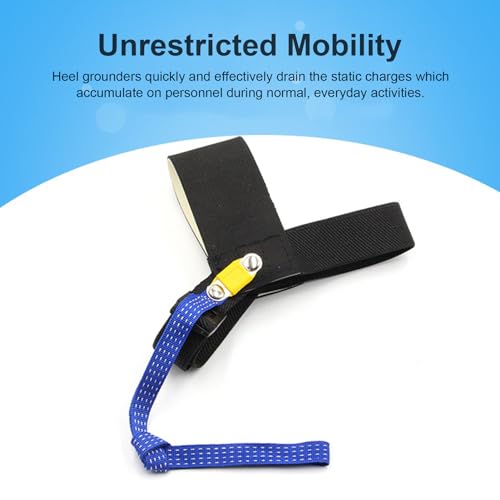Image of 3pcs Anti Static ESD Foot Heel Straps Adjustable One Size Fits All Reversed Removing Static Prevent Electric Shock Anti Static Heel Straps Grounder