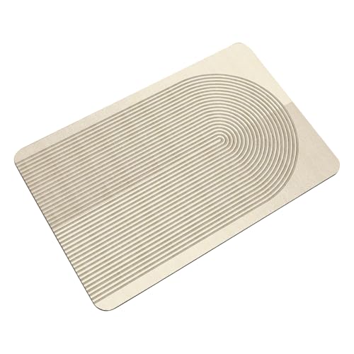 Alfombra de ducha absorbente de agua, suave, antideslizante, para uso doméstico