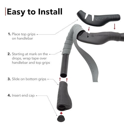 Image of REDSHIFT Cruise Control Drop Bar Grips for Gravel Bike