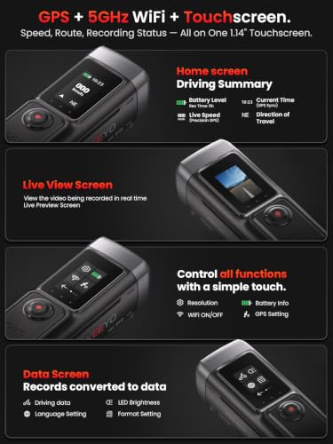 AKEEYO 730Pro 4K Motorcycle Dash Cam