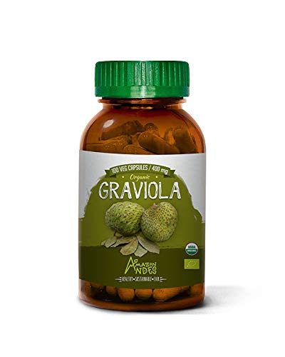 Amazon Andes - Graviola Capsules - 100 Vegan Pills - Organic USDA Supplement
