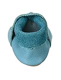 echtes Leder Sterntaler Jungen baby kruipschoen leer Flache Hausschuhe, Blau, 19/20 EU