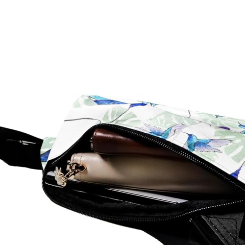 Sac à dos à bandoulière colibri feuille tropicale multicolore - 5