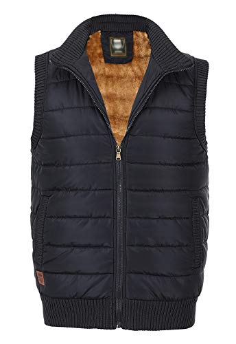 Image of Spanye Men's Casual Vest Padded Puffer Jacket Vests Stand Collar Plus Size Warm Sleeveless Coat