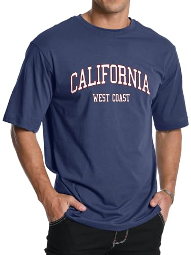 Aiyino Men's Graphic Tees Short Sleeve California Letter Print Crewneck Casual Regular T-Shirt for Men3