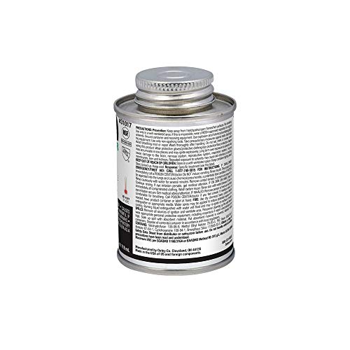 Oatey 31017 Pvc Cement, 404 Series, Medium Body, 1/4 Pint Can, 1-Pack, 4 Oz, Clear #TOP5