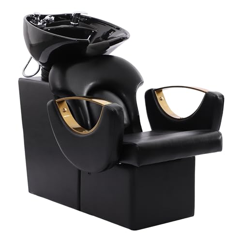 Salon Shampoo Station with Ceramic Bowl