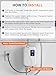 Under Sink Water Heater Electric, Tankless Instant Hot Water Heater 3000W 110V, On Demand Point of Use Water Heater for Kitchen & Bathroom Sink