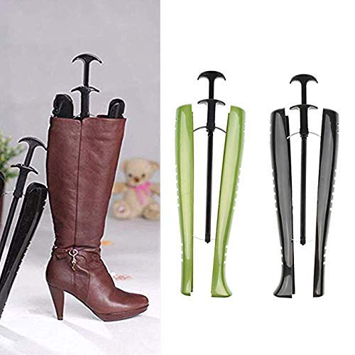MU Zapato Ajustable Duración de la Camilla Expansores para Estirar Los Zapatos de Las Señoras Soporte de Zapatos de Zapatos de Tacón Alto,Negro