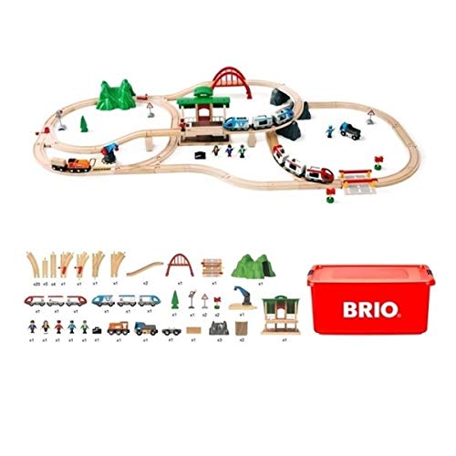 【限定品】　BRIO　ブリオ　レールセット　ケース付き 限定生産 BRIO (ブリオ) 2023年クリスマス限定レールセット