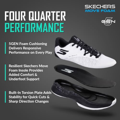 Image of Skechers Men's SKX Nexus Basketball Shoe | 5GEN Midsole Cushioning, Move Foam Insole, Breathable Mesh Upper, Torsion Stability Plate, Goodyear Rubber Outsole