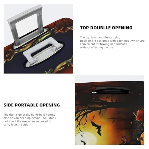 Travel Luggage Cover halloween Party Suitcase Protector Elastic Washable Stretch Suitcase Protector Anti-Scratch Travel Suitcase Cover Fit 18-32 Inch Luggage4