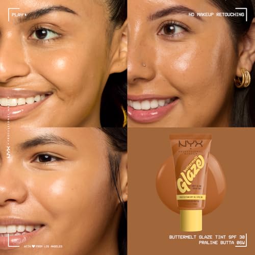 NYX Professional Makeup Skin Tint, Buttermelt Glaze Soft Glow Skin Tint for Face with Niacinamide - Image 3