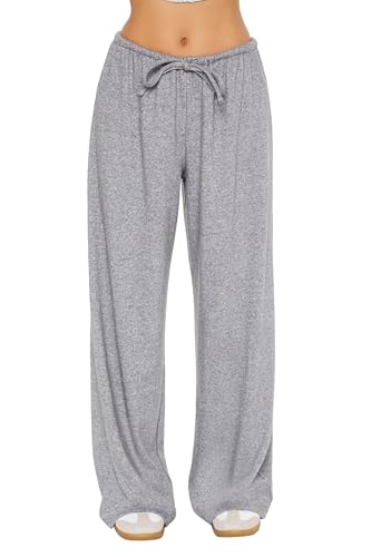 Forever 21 Women's Ribbed Knit High-Rise Pants2