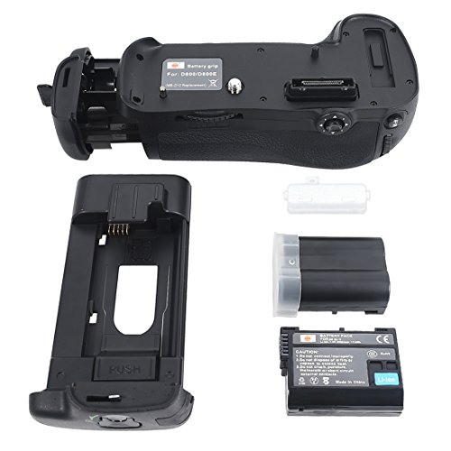 DSTE Replacement for Pro MB-D12 Vertical Battery Grip + 2X EN-EL15 Compatible Nikon D800 D810 D800E D800S SLR Digital Camera