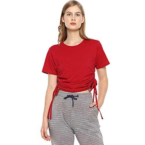 Image of Campus Sutra Women's Cotton Regular Fit Tops