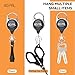 Go Pal 3Pack Fly Fishing Zinger Retractor: Retractable Keychain with 27.5