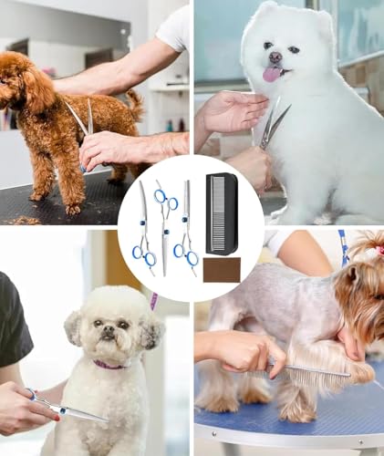 Image of Professional Animal Nail Cutter Clipper Trimmer Filer for Small, Medium and Large Dogs, Puppies, Cats and Kittens Claw Grooming Tool Set (Nail Clipper) (Hair Trimmer & Scissor Set)