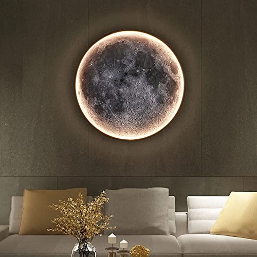 Applique murale LED lune noire pour ambiance cocooning de salon et chambre