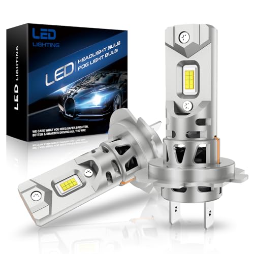 SHINYY Lampadine H7 led per Fari, 2024 Nuovo 24000LM 6500K Bianco Freddo Più Luminoso Alta Potenza Lampade H7 Led Abbaglianti Anabbaglianti per Sostituzione Alogene, Pack da 2