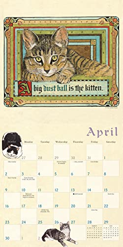 The Proverbial Cat 2023 Wall Calendar — Feline Inspirations By Sydney Hauser, 12" X 12" #TOP3