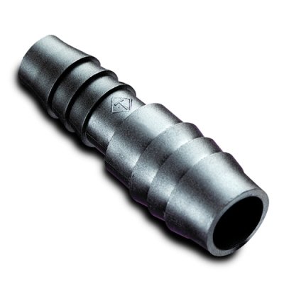 1/2inch Hose ID x 1/4inch Hose ID Black HDPE Reducer Connector