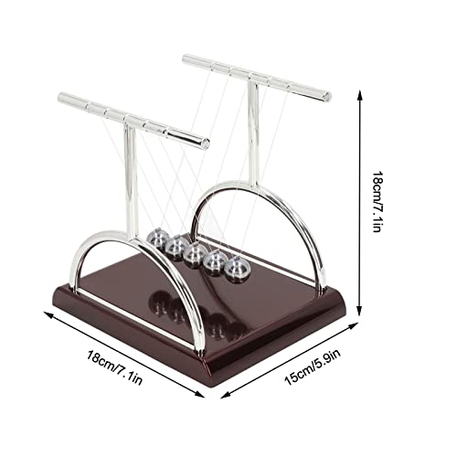 Bolas de Equilíbrio Newtons, Brinquedo Educativo de Física de Ferro de Plástico Bolas de Pêndulo par